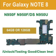 Original unlocked For Samsung Galaxy Note 8 N950F N950F/DS (N950FD ) N950U 64GB 128GB  Motherboard for Galaxy Note 8 Mainboard 2024 - buy cheap