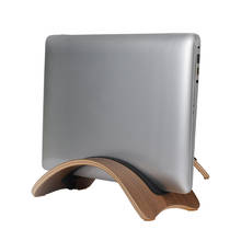 Alta qualidade samdi de madeira vertical desktop portátil suporte dock para macbook ar computador periférico suporte 2024 - compre barato