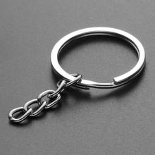 10Pcs/Set Silver Color Keyring Keychain Short Chain Split Ring Key Rings for DIY Key Chains 2024 - buy cheap