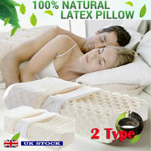 Almohada de espuma suave de látex ventilado de Tailandia, funda extraíble, cómoda, soporte para dormir, 100% Natural, gran oferta 2024 - compra barato