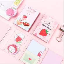 1pack/lot cute  Fresh fruit 4 Folding Memo Pad Sticky Notes School Supply Bookmark Label 2024 - buy cheap
