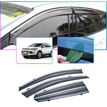 Protector Deflector para ventana de humo de coche, visera para lluvia solar, para Ford Kuga 2013, 2014, 2015, 2016, 2017, 2018, 2019, accesorios, 4 Uds. 2024 - compra barato