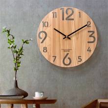 3D Wooden Wall Clock 12 Inch Modern Design Clock Nordic Brief Living Room Decoration Kitchen Art Hollow Wall Watch Home Decor 2024 - buy cheap