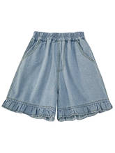 ZG1274 2020 Spring and summer new women fashion loose high waist wide leg college wind hot denim shorts cheap wholesale 2024 - buy cheap