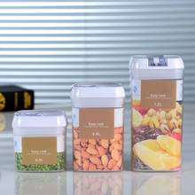 Kitchen Organizer Rectangular Dry Food Cereal Flour Beans Airtight Flip Storage Container Holders Non-toxic Cereal Storage Can 2024 - buy cheap