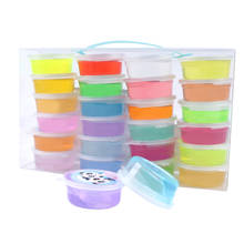 24PC Transparent Slime Toys Crystal Glue for Fluffy Putty Cloud Slime Plasticine Clay Light Polymer Kids Antistress Toy Supplies 2024 - buy cheap