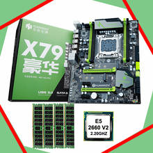 2018 hot sell Brand HUANAN ZHI X79 LGA2011 motherboard with M.2 slot CPU Xeon E5 2660 V2 SR1AB 2.2GHz RAM 16G(4*4G) DDR3 REG ECC 2024 - buy cheap