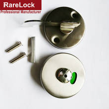 WC Toilet Flat Door Lock Stainless with Label Bathroom Accessory Public Place DIY Rarelock MS117 b 2024 - buy cheap