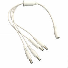 CCTV 5.5X2.1mm DC digital power splitter extension cable cord 1 female to 4 male high quality white 2024 - buy cheap