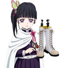 Novo demônio slayer: kimetsu não yaiba tsuyuri kanawo botas cosplay sapatos feitos sob medida 2024 - compre barato