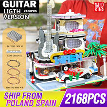 Mould King MOC Streetview Downtown Diners Guitar house Street View Model Building Blocks Bricks Kids Educational Toys Gifts 2024 - buy cheap