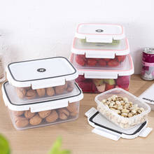 Пластиковая коробка для хранения продуктов в микроволновой печи, холодильнике, герметичная коробка, коробка для ланча Bento, прямоугольная коробка для хранения из трех предметов 2024 - купить недорого