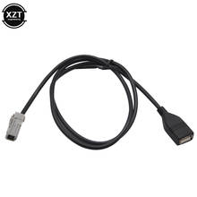 80cm Car Aux USB MP3 Audio Media Wire To USB Adapter Conector for Toyota Camry RAV4 EZ Verso Auto Cables Sockets 2024 - buy cheap