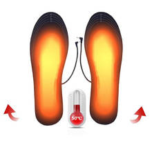 USB Electric Heating Insole 5V/2A Carbon Fiber Heating Insoles Winter Keep Warm Charging Heating Washable Pad for Men Women 2024 - buy cheap