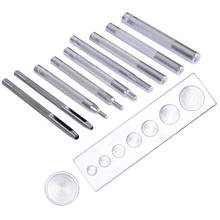 Nonvor 11Pcs/Set Rivet Fastener Buttons Installation Kit For Hand Hole Punch Material Accessories Metal DIY Leather Craft Tool 2024 - buy cheap