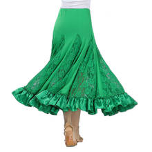 Falda de competición de baile de salón para mujer, vestido de baile de salón, Ropa de baile de espectáculo moderno, faldas de Tango latino de vals 2024 - compra barato
