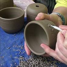 Ferramenta escultora de cerâmica com fio de aço inoxidável, ferramenta profissional para raspar laço de polímero de cerâmica 2024 - compre barato