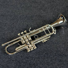 Нефирменный настраиваемый логотип Bb Труба инструмент качественная Латунная Труба Посеребренная поверхность с мундштуком для чехла 2024 - купить недорого