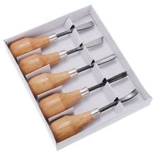 Professional 5Pcs Wood Carving Hand Chisels Detailed Woodworking Chisels Knives Gouge Lathe Tools For Wood, Clay, Wax Work 2024 - buy cheap