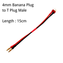 Adapting Cable 4MM Banana Plug Male to T Plug Male Lipo Battery Adapt Connector RC Multiritor Parts Wires 2PCS Hobby Accessories 2024 - buy cheap