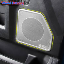 Stainless Steel Interior Door Stereo Speaker Audio Ring Cover Sound Frame Decoration Trim For Ford F150 RAPTOR 2017-2019 2018 2024 - buy cheap