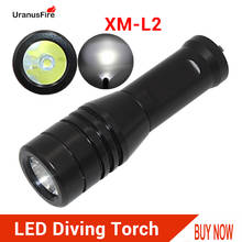Mini linterna de buceo portátil XM L2, luz LED subacuática de 50M, IPX8, 14500 AA 2024 - compra barato