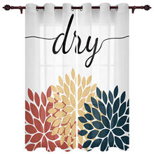 Laundry Room Dahlia Window Curtains for Living Room Kitchen Curtain with Valance Kids Room Home Decor 2024 - buy cheap