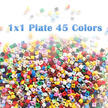 500 pcs/lot  Educational Toy Plastic Small Building Blocks Spare Part Accessory 1X1 Plate 45 Colors Pixel Art DIY Toys for Kids 2024 - buy cheap