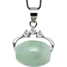 KYSZDL Natural Burma stone A cargo transporter Passepartout stone pendant necklace fashion S925 silver pendant jewelry gifts 2024 - buy cheap