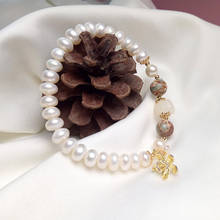 YSL150008 Small Flower Freshwater Pearl Bracelet Japanese Light Luxury Bracelet Korean Version Of Simple And Versatile Temperame 2024 - buy cheap