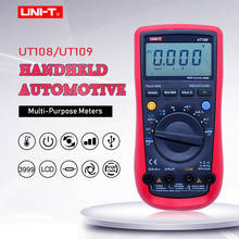 UNI-T ut109 multímetro automotivo; ac dc volt atual ohm medidor; teste de temperatura de capacitância; velocidade do motor medida rs232 interface 2024 - compre barato