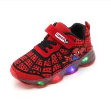Boys Sneaker Girls Spiderman Kids Led Shoes With Lights Sneaker 2019 Spring Autumn Shoes Children Toddler Baby Girl Shoes 2024 - buy cheap