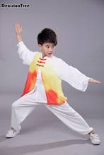 2021 niños chino tradicional uniforme de Kung Fu de artes marciales conjuntos trajes hanfu wushu niños niñas rendimiento ropa para taichi para los niños 2024 - compra barato