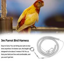 3Meters Ultra-light Parrot Bird Harness Leash Anti-bite Outdoor Flying Training Rope Pet Supplies For Macaw Cockatiel Lovebird 2024 - buy cheap