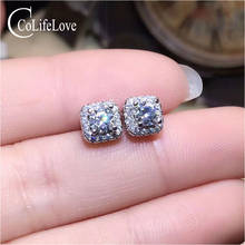 CoLife Jewelry Dazzling 925 Silver Moissanite Stud Earrings for Daily Wear 3mm VVS Grade Moissanite Silver Earrings Moissanite 2024 - buy cheap