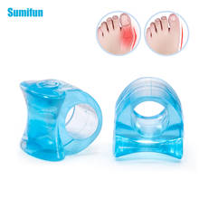 2pcs Blue Silicone Gel Toe Separator Bone Corrector Straightener Foot Toe Protector Bunion Adjuster Relief Feet Pain Massager 2024 - buy cheap