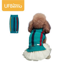 UFBemo комплект юбки и свитера для собак такса Текле одежда Зимний пуловер Свитера для рождественских маленьких собак 2024 - купить недорого