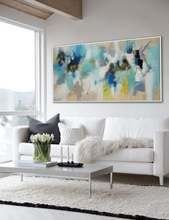 Soft Color Modern Contemporary Artwork Large Horizontal Panoramic Abstract Wall Art Brush Strokes Oil Painting On Canvas Art 2024 - buy cheap