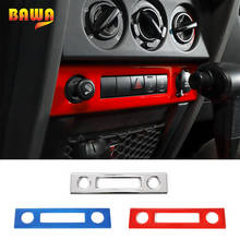 BAWA Car Cigarette Lighter Socket Decoration Panel Cover Trim Stickers for Jeep Wrangler JK 2007-2010 Interior Accessories 2024 - buy cheap