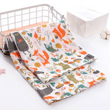 Soft 100% Cotton Muslin Baby Blanket Cartoon Animal Newborn Blankets Bath Gauze Towl Infant Muslin Swaddle Wrap Stroller Cover 2024 - buy cheap