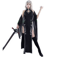 2021 Fate Grand Order Jeanne d'Arc Alter Cosplay Costume Game Fate Cosplay Cheongsam Women Sexy Black Dress Costume 2024 - buy cheap