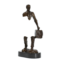 Famous Bruno Catalano Bronze Traveller Statue Sculpture Abstract Travel Man Male Figurine Collectible Art Home Decor 2024 - buy cheap