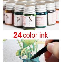 Pluma estilográfica con polvo brillante, pluma estilográfica para Escritura, caligrafía, 19 colores, 5ML 2024 - compra barato