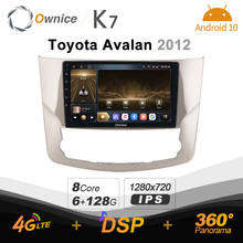 Ownice K7 6G+128G Ownice Android 10.0 Car Radio for TOYOTA AVALON 2012 GPS 2din 4G LTE 5G Wifi autoradio 360 SPDIF 1280*720 2024 - buy cheap