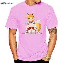 Забавная Мужская футболка, модная футболка Sewayaki Kitsune No Senko San, женская футболка 2024 - купить недорого