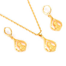 Bangrui-collar con colgante de oro para mujer y niña, conjunto de joyería de oro, regalos chinos de Buda 2024 - compra barato