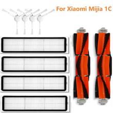 Principais filtros de escova lateral mop pano peças reposição para xiaomi mijia 1c stytj01zhm robô aspirador pó acessórios 2024 - compre barato