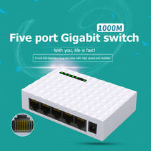 1000 Mbps Switch Ethernet Mini 5-Port Desktop Gigabit Fast RJ45 Network Switcher LAN Switching Hub Adapter Full duplex Exchange 2024 - buy cheap