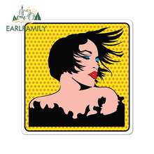 EARLFAMILY 13cm x 12.7cm For Pop Art Pulp Fiction Fine Decal Personality Stickers Vintage Drag Racing Decal Sticker Body For Car 2024 - buy cheap