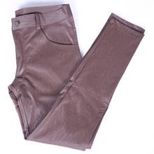 Pantalones pitillo de piel sintética para motocicleta, calzas de látex con forro de amoníaco, estilo Punk, informal, cepillado, para ocio 2024 - compra barato